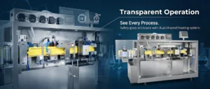 Ampoule filling and sealing machine