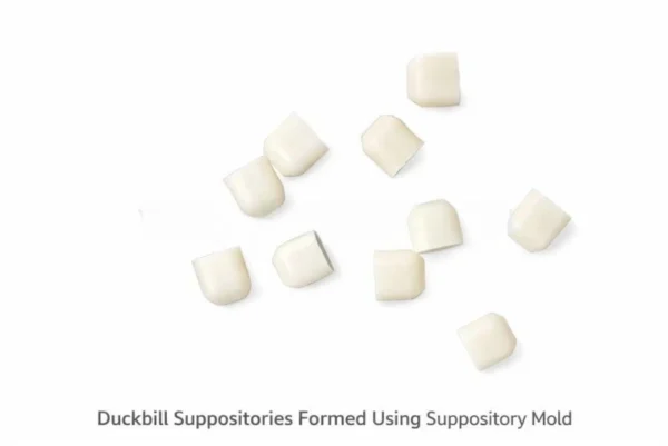 100-Cavity Duckbill Shape Suppository Mold
