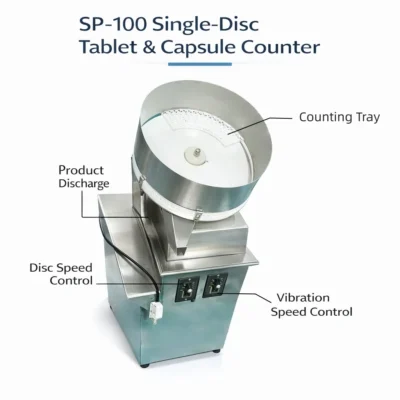 Semi-automatic Tablet and Capsule Counting Machine
