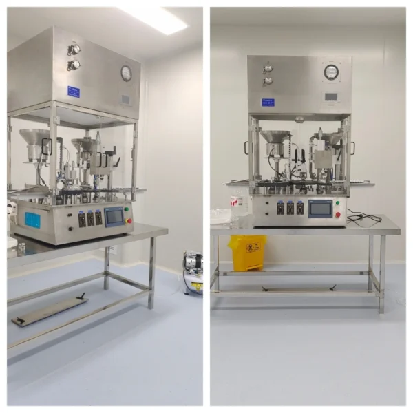 Automatic Vial Filling Stoppering and Capping Machine