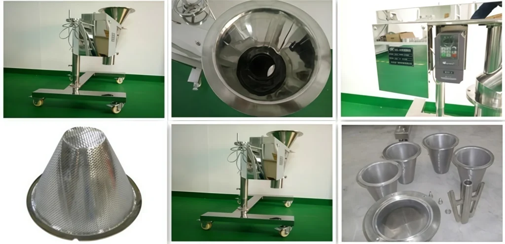 Conical Screen Granulator For Powder Sizing and Particle Size Reduction