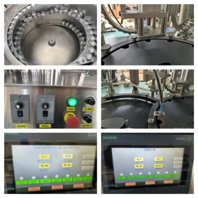 Automatic Vial Filling Stoppering and Capping Machine