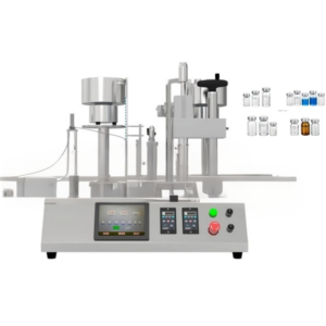 Automatic Vial Filling Stoppering and Capping Machine